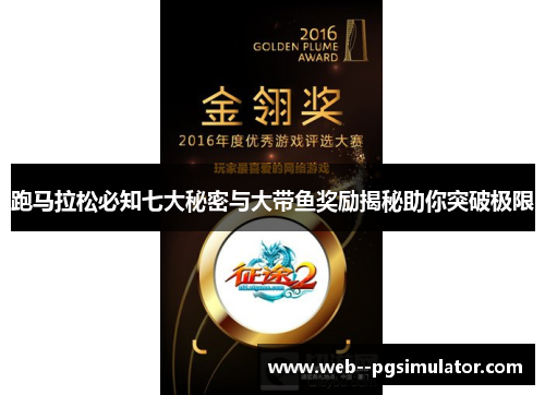 跑马拉松必知七大秘密与大带鱼奖励揭秘助你突破极限